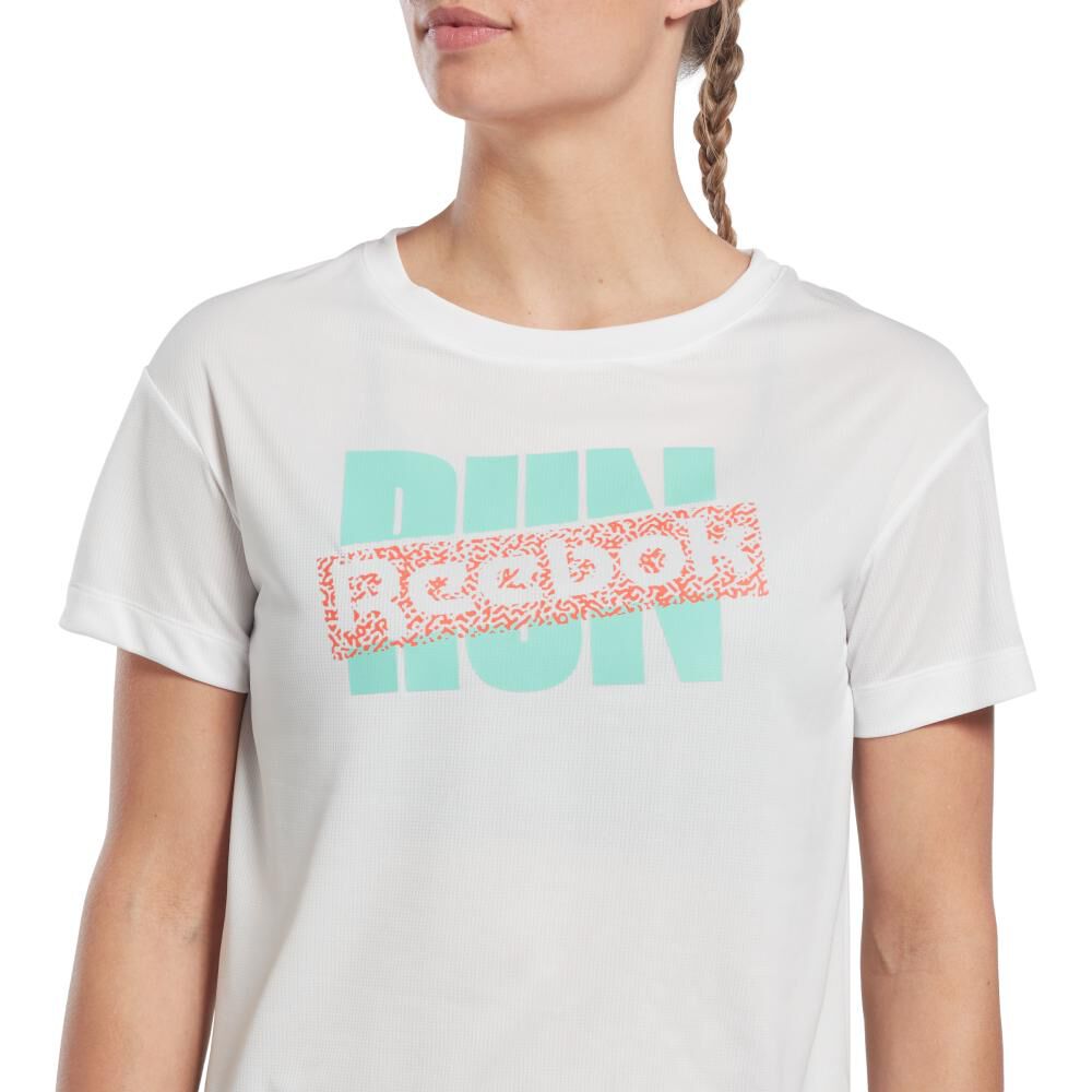 Polera Deportiva Manga Corta Mujer Run Reebok image number 3.0