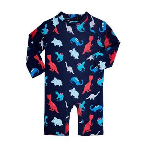 Traje De Baño Enterito Manga Larga Niño Jump Kids Azul