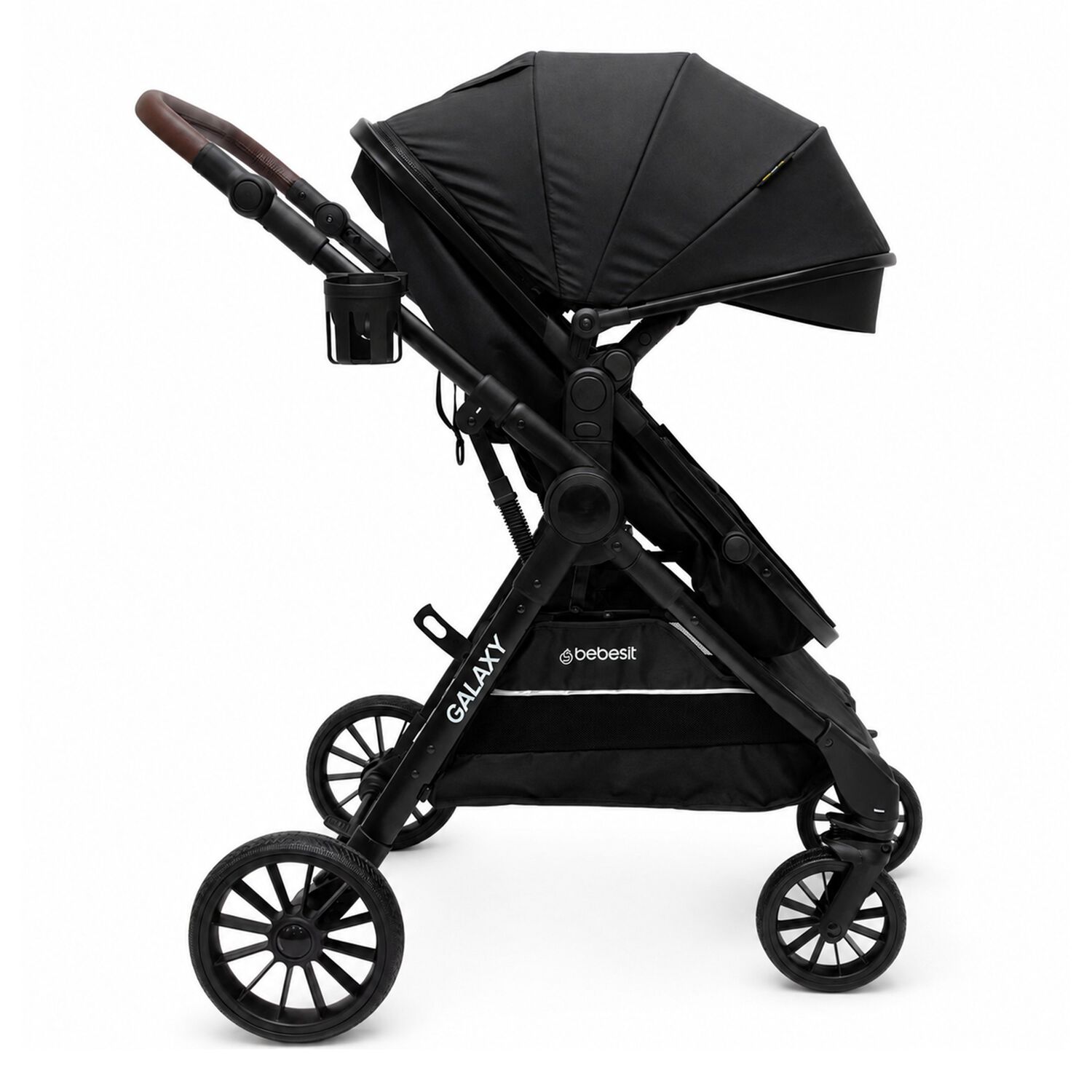 Coche Cuna Travel System Galaxy Isofix Negro image number 3.0
