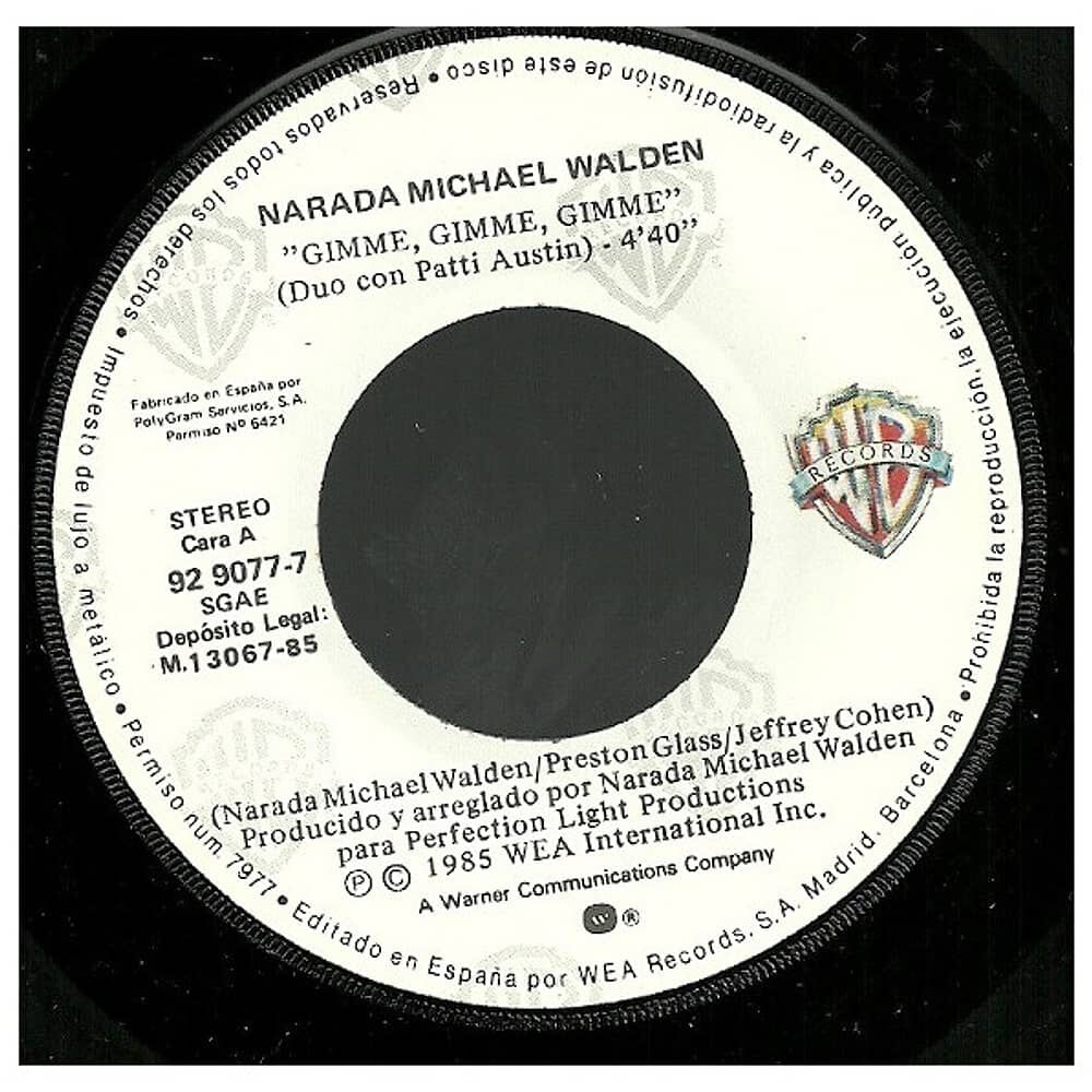 Narada Michael Walden - Gimme, Gimme, Gimme | 7" Single Usado image number 2.0