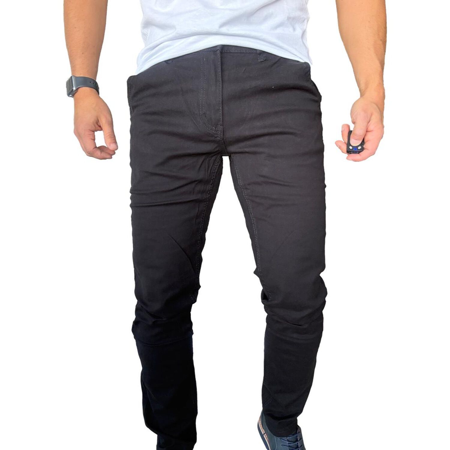 Pantal&oacute;n Tela Elasticado Slim Fit Bolsillo Argentino image number 5.0