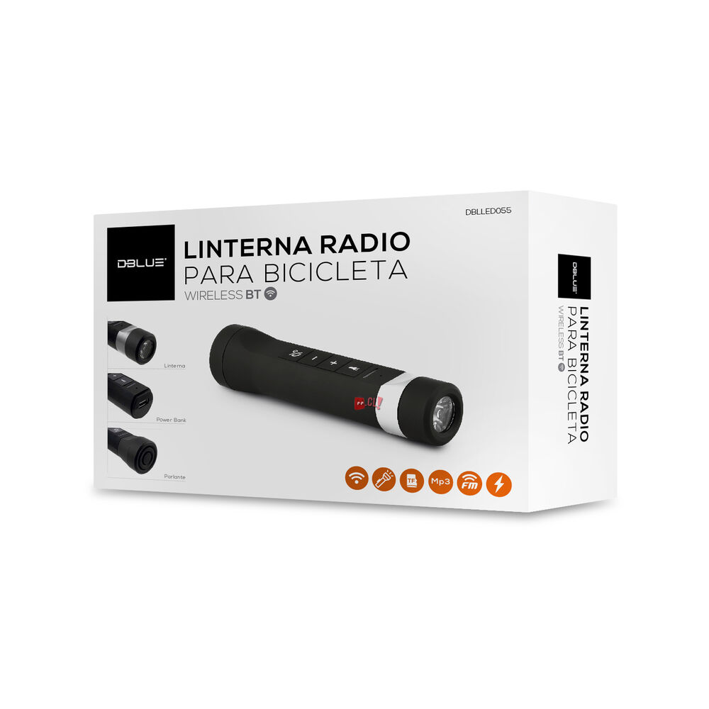 Parlante Bluetooth Para Bicicleta Con Linterna - Ps image number 3.0