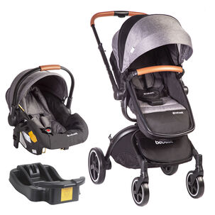 Coche Cuna Travel System Deluxe 360 Sx Gris