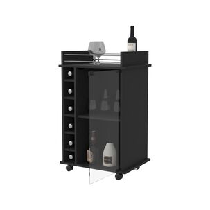 Bar Bajo 6 Botelleros 1 Puerta De Vidrio Fm-009