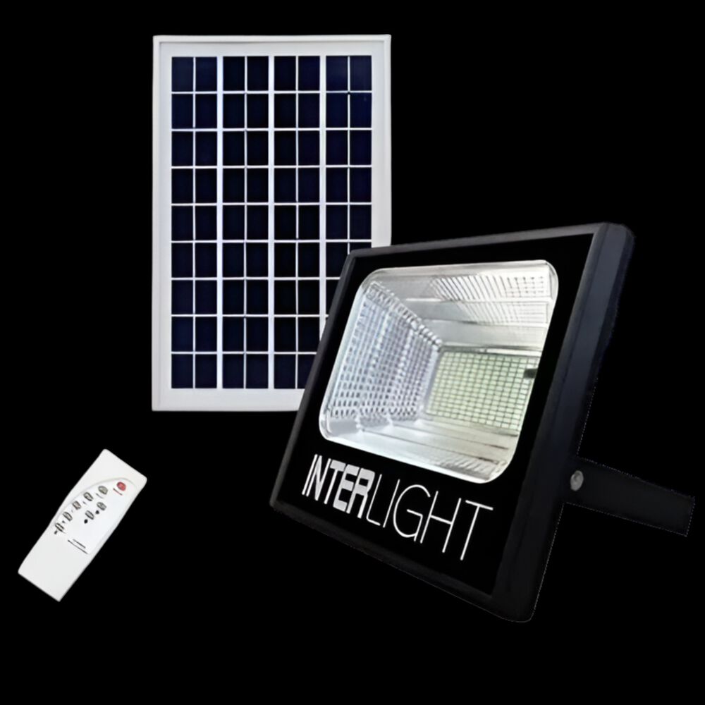 Foco Solar Exterior 40w Con Panel Solar Hd + Control Remoto image number 1.0