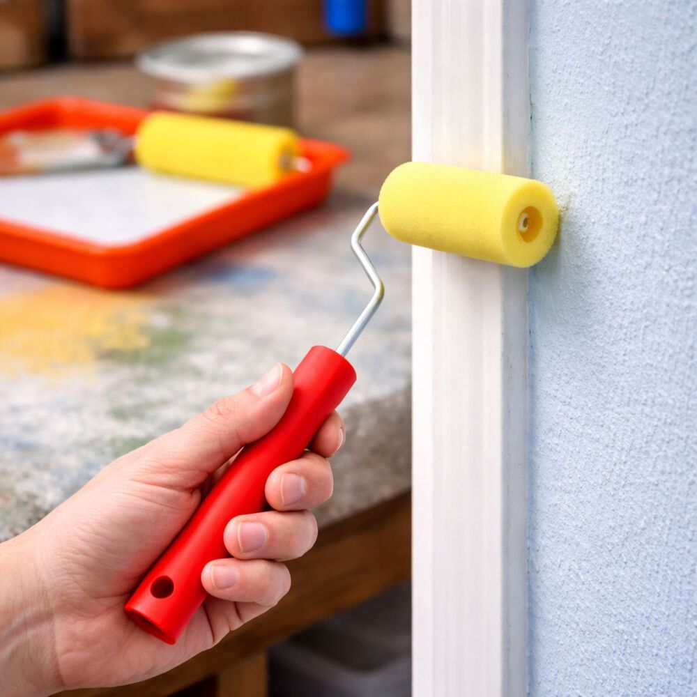 Set 12 Rodillos Esponja 2 Pulgadas Mango Plastico Pintar image number 2.0