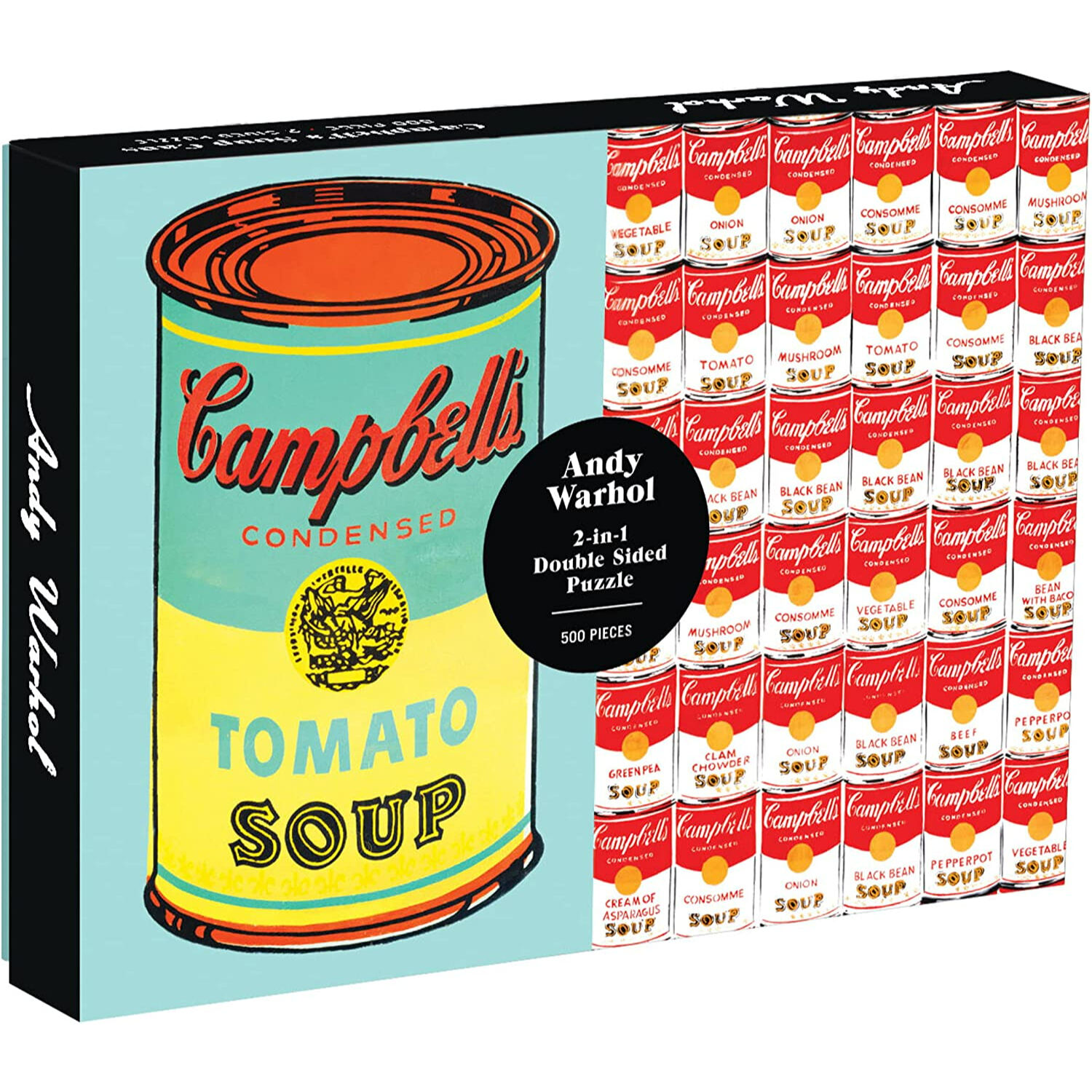 Rompecabeza Reversible Andy Warhol Campbell Soup 500 Piezas image number 0.0