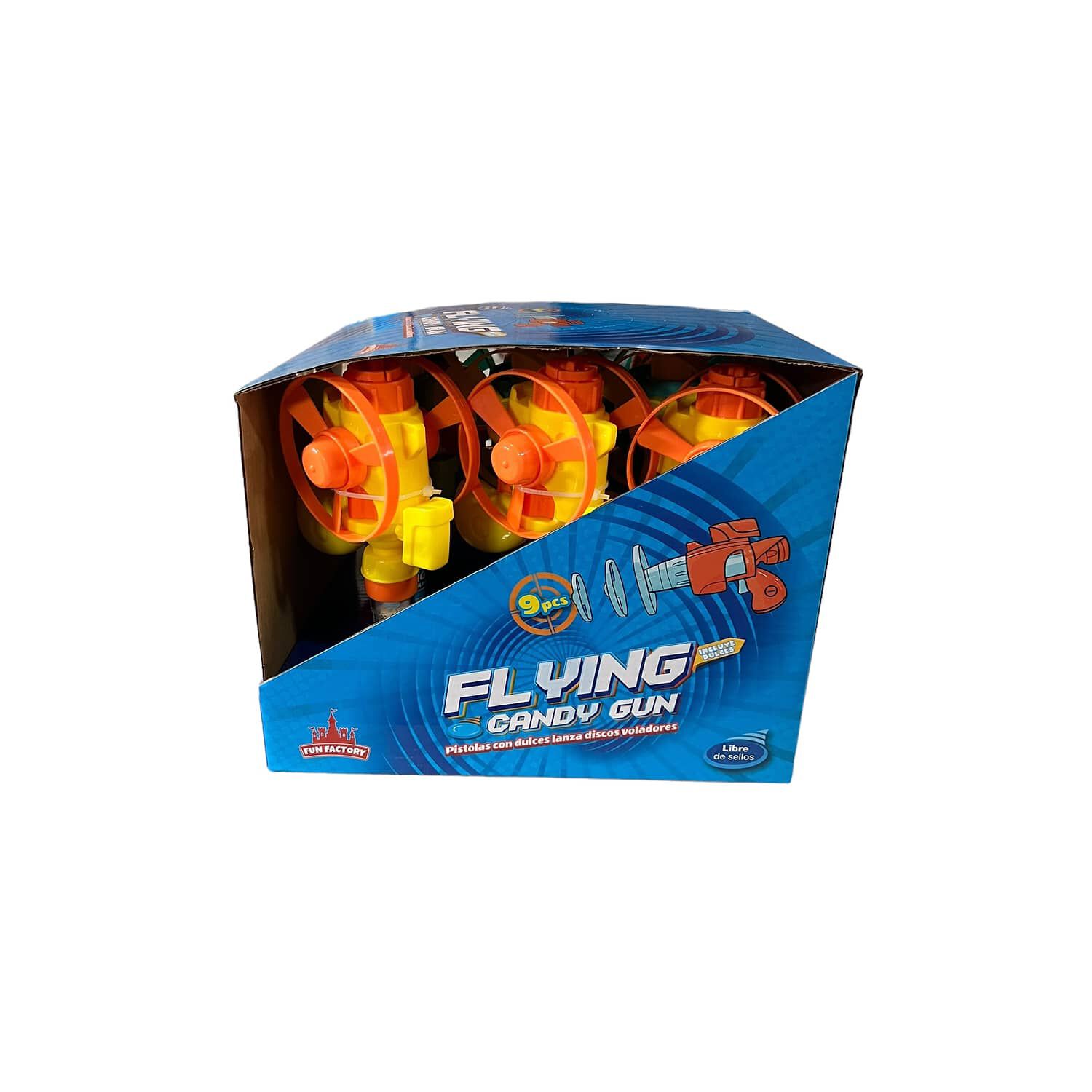 Pack 9 Juguetes + Dulce Sorpresa Cumplea&ntilde;os Flying Candy Gun image number 4.0