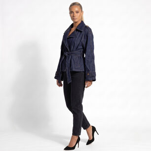 Chaqueta Blazer Denim Mujer Oversize Rashel