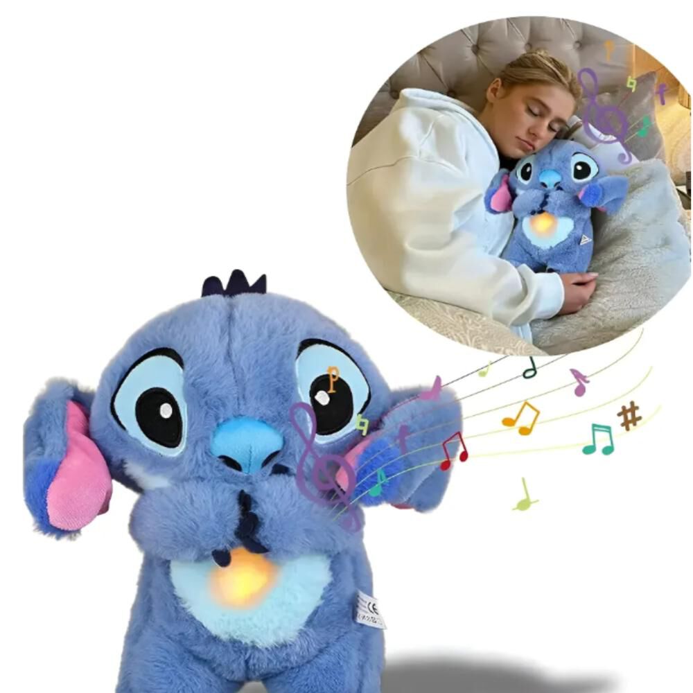 Peluche Stitch Respira Interactivo Duerme Relaja Musica Luz image number 9.0