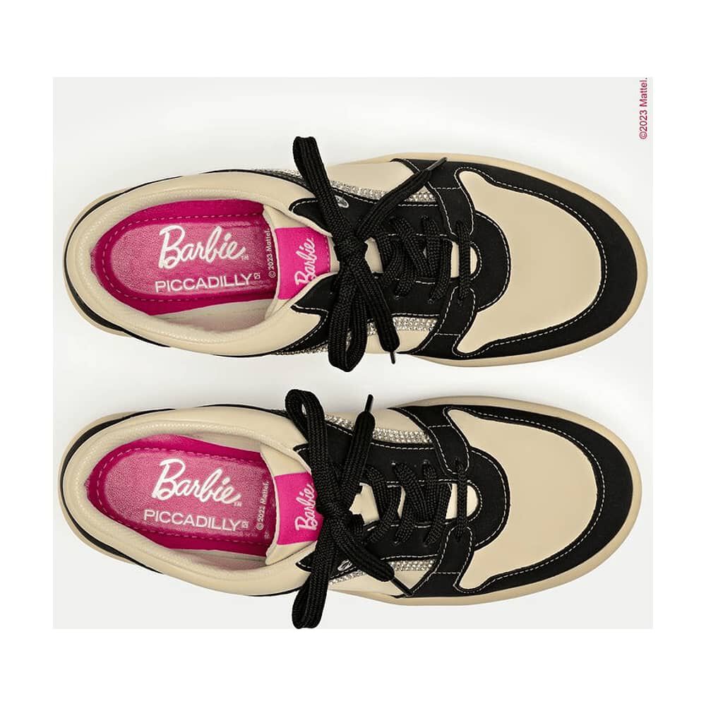 Zapatilla Urbana Mujer Negro/beige Barbie Piccadilly image number 4.0