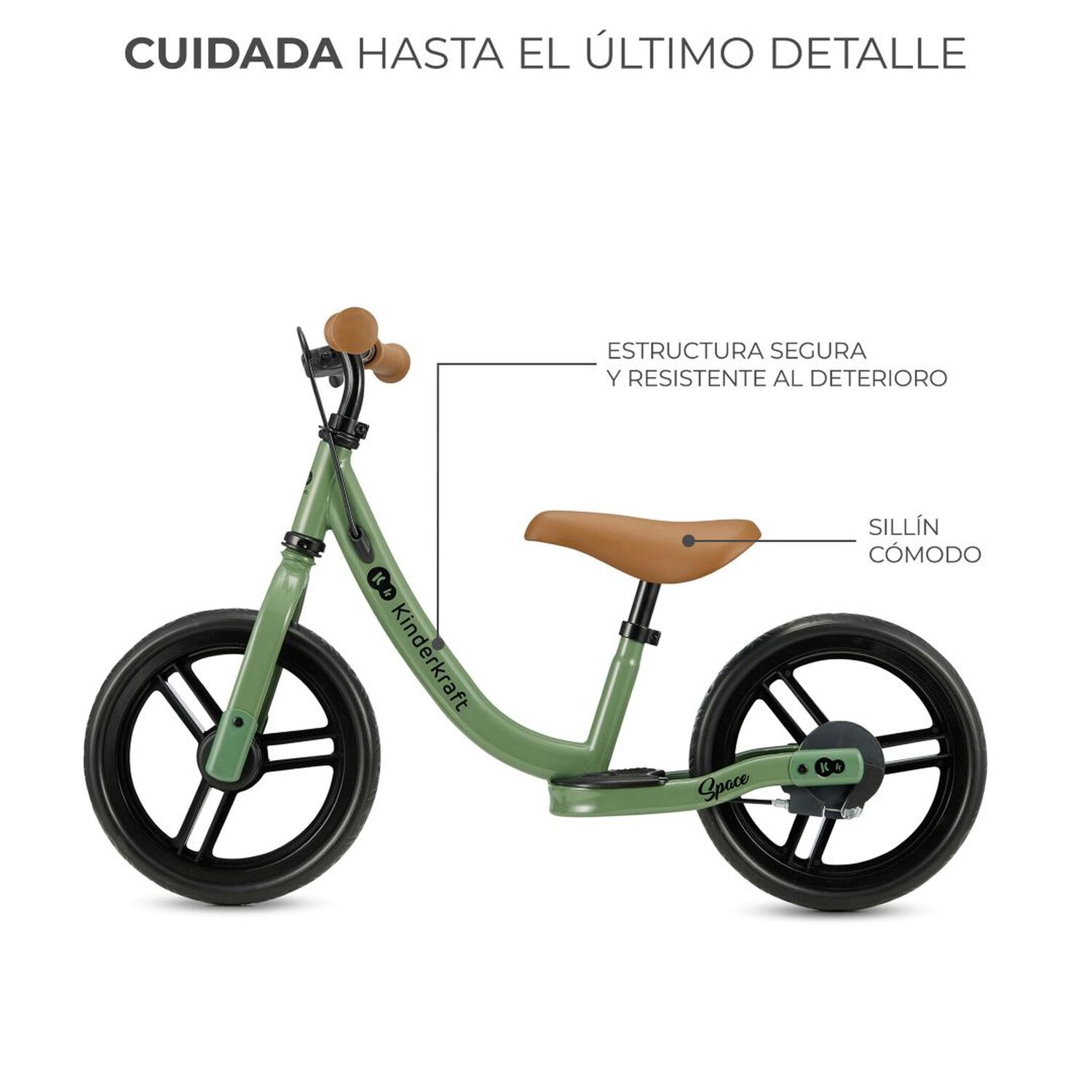 Bicicleta Balance Space Green image number 3.0