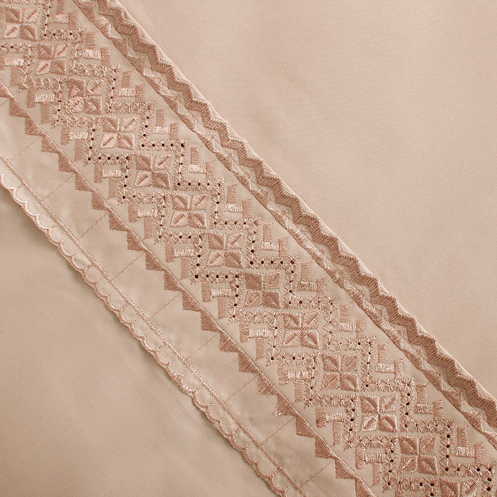 Sabana Estampada Plumetti Broderie 1.5 P Damasco image number 2.0