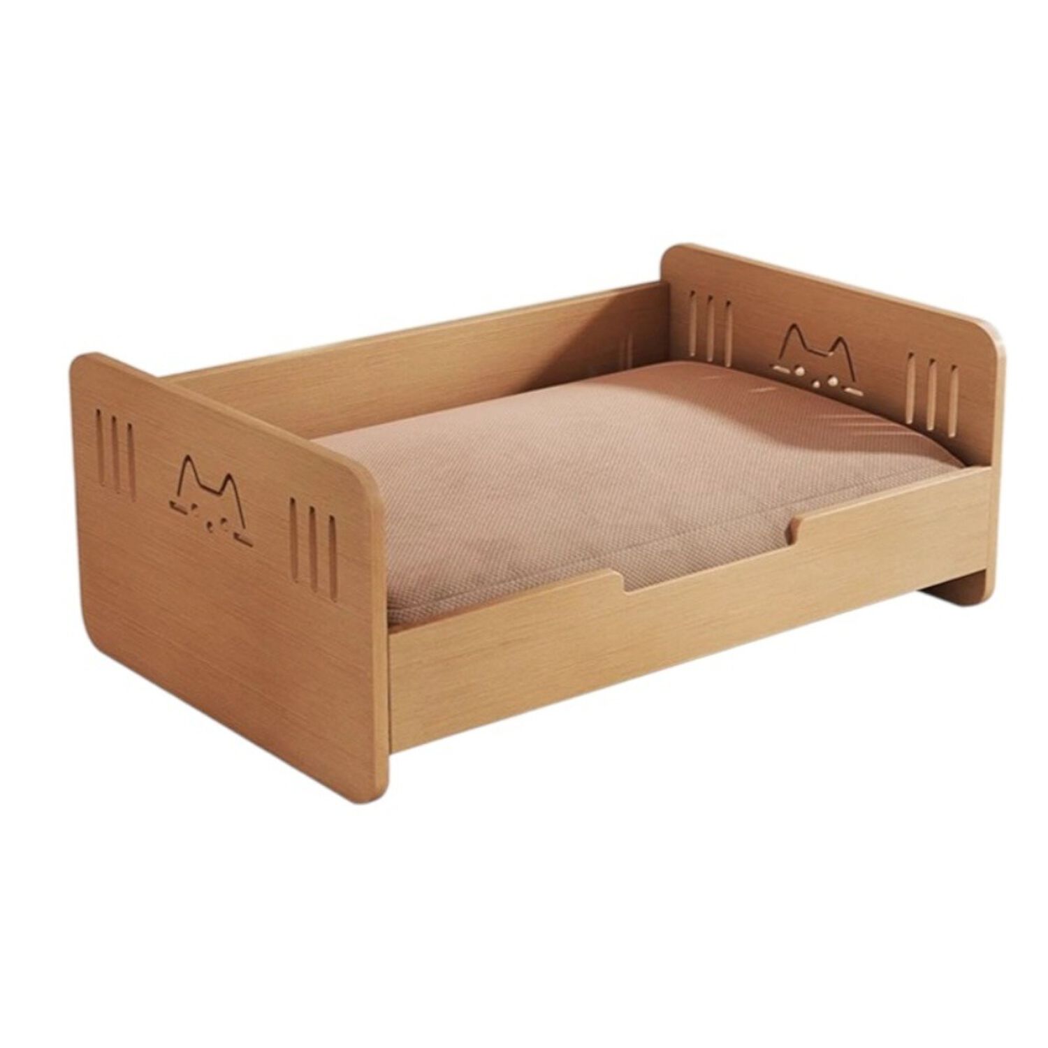 Cama Para Mascotas Madera Con Colch&oacute;n 40x60cm By Lubabycas image number 8.0