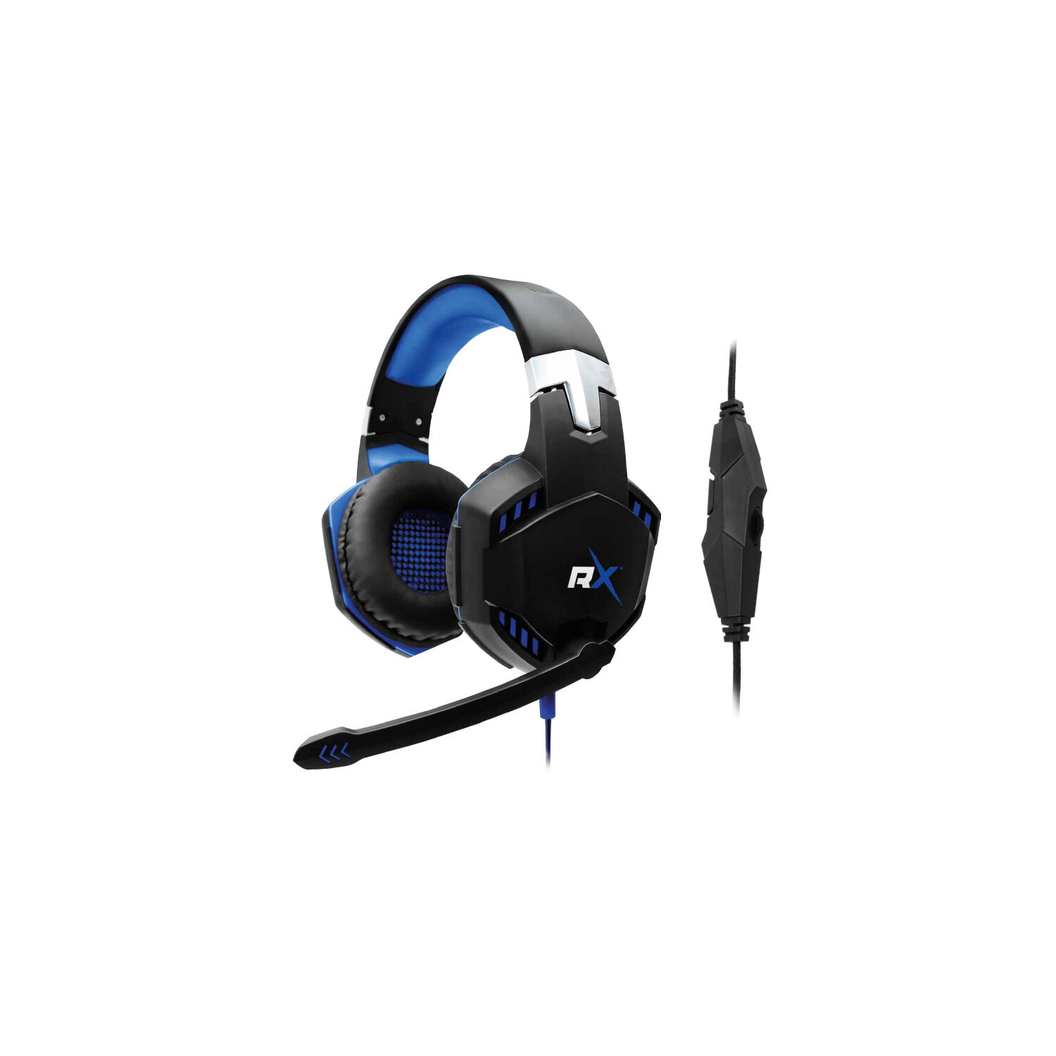 Aud&iacute;fonos Gamer Conexi&oacute;n 3,5mm Y Usb Luz Led Azul - Ps image number 0.0
