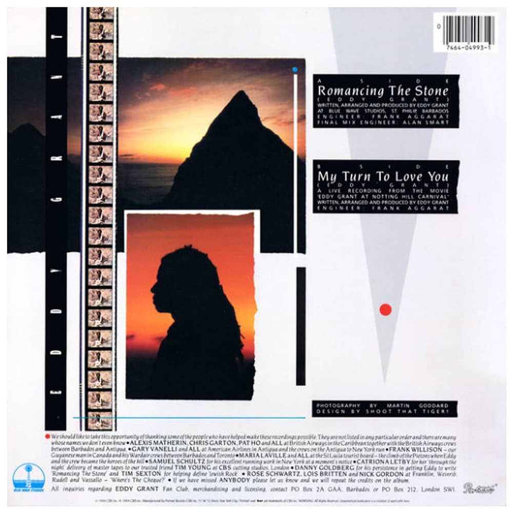Eddy Grant - Romancing The Stone | 12" Maxi Single Usado image number 1.0