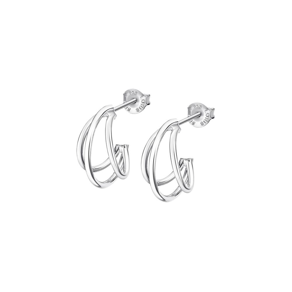 Aros Lp3282-4/1 Lotus Silver Mujer Hoops image number 0.0