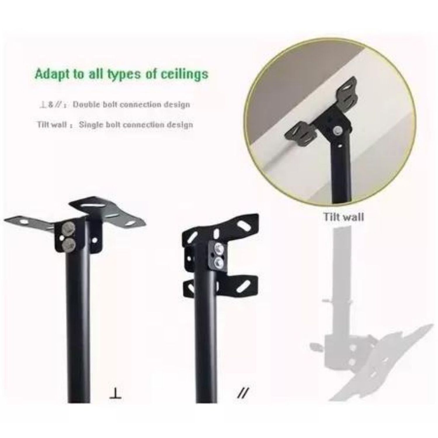 Soporte Tv Techo O Pared Ajustable Base 32 A 85 Plg image number 8.0