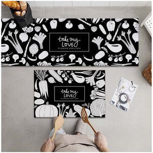 Pack De 02 Alfombra Para Cocina Con Antideslizantes Md12