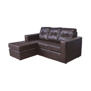 Sof&aacute; Casa Ideal Rodas / 3 Cuerpos + Pouf