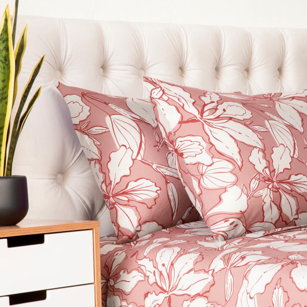 Juego De S&aacute;banas Belle Noite Burdeos / King image number 1.0