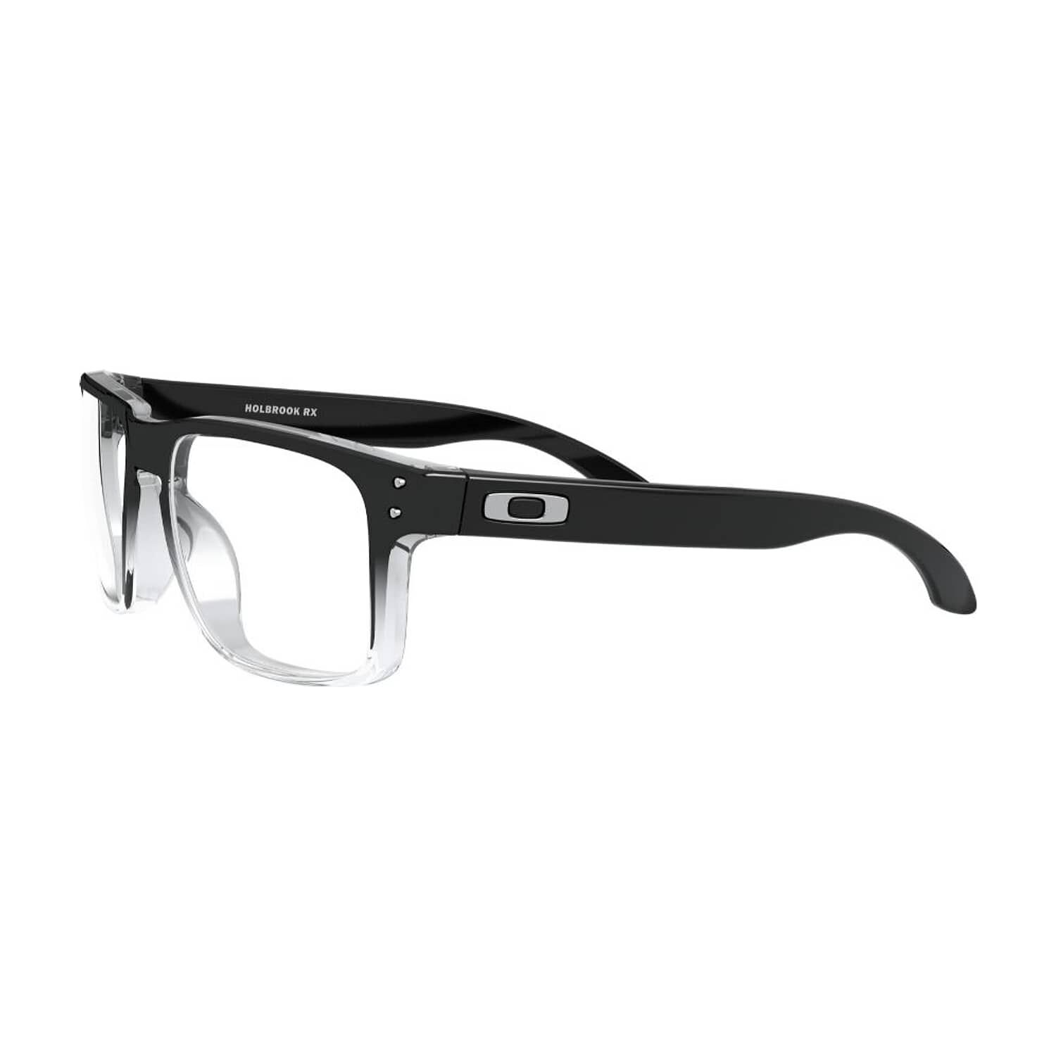 Lentes &Oacute;pticos Holbrook Rx Negro Pulido Transparente Desvanecido Oakley Frame image number 2.0