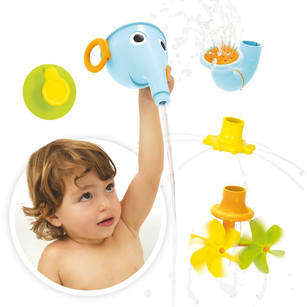 Juego De Agua Elefante Embudo Celeste Yookido image number 1.0