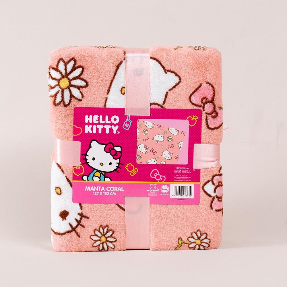 Manta Coral 127x152 Cms Hello Kitty image number 2.0