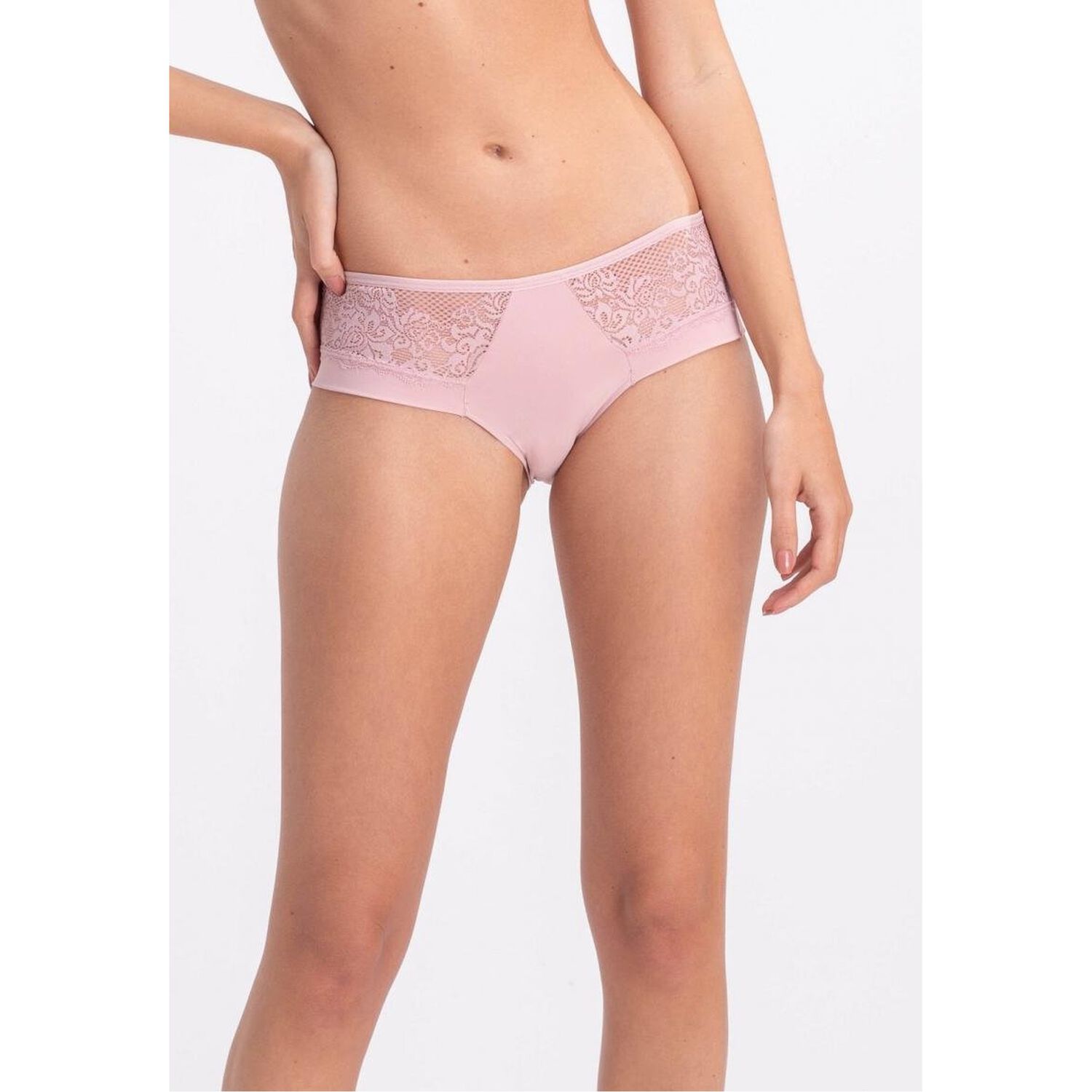 Bikini Microfibra Encaje Palo De Rosa 2rios image number 0.0