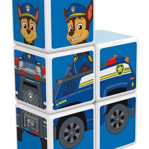 Cubos Magnéticos Magicube Paw Patrol - Auto De Policía De Chase (5 Piezas)