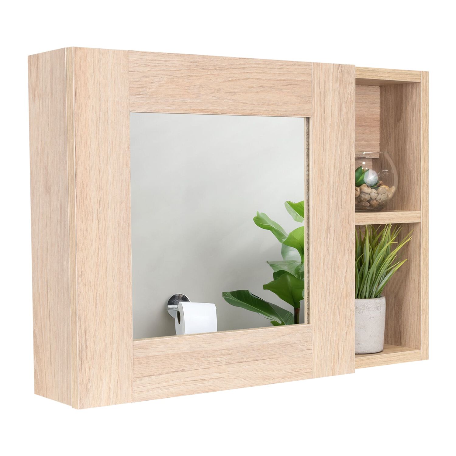 Botiquin 1 Puerta 40x55x12.1 Cm Caf&eacute; Claro image number 3.0