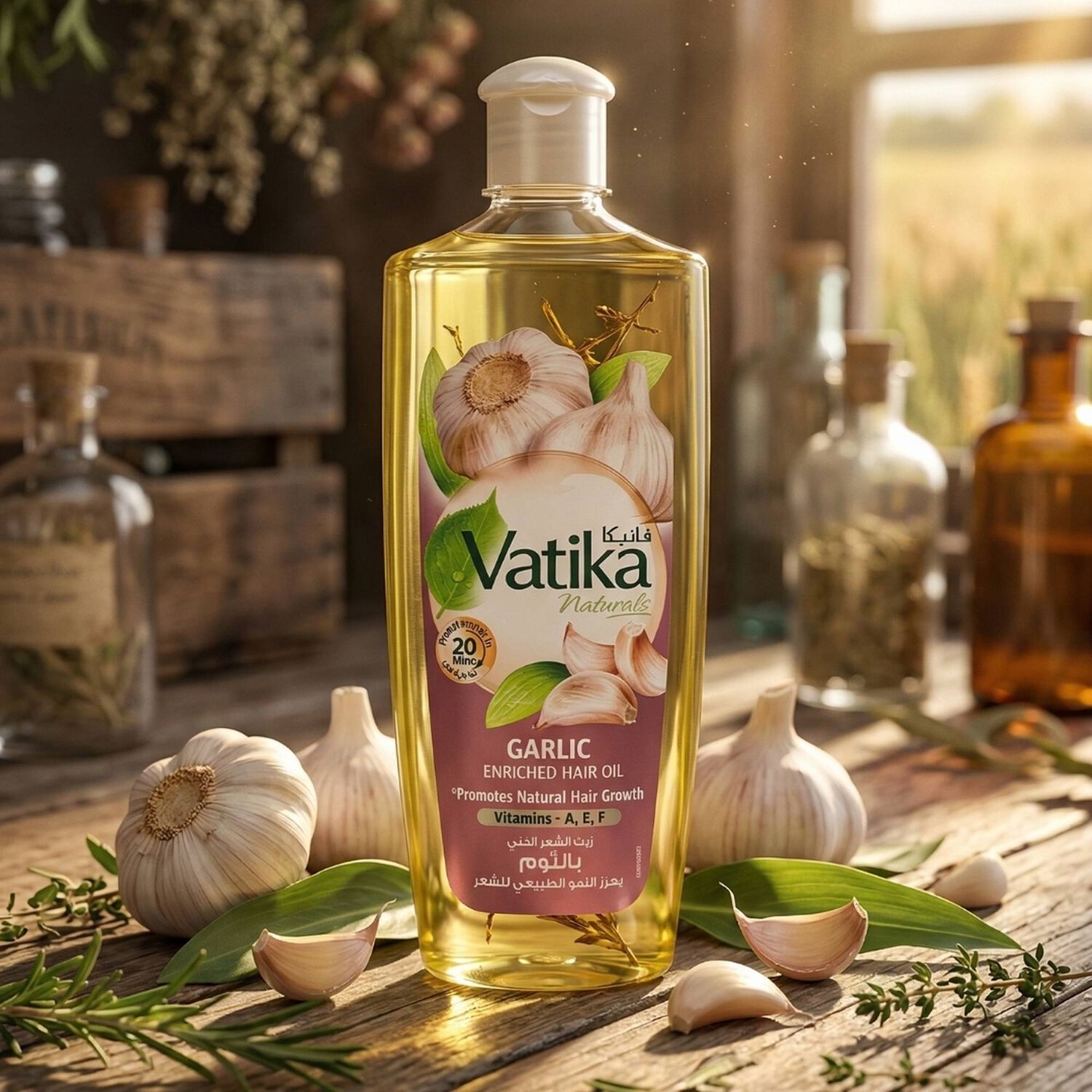 Vatika Aceite Capilar Ajo 300 Ml image number 1.0