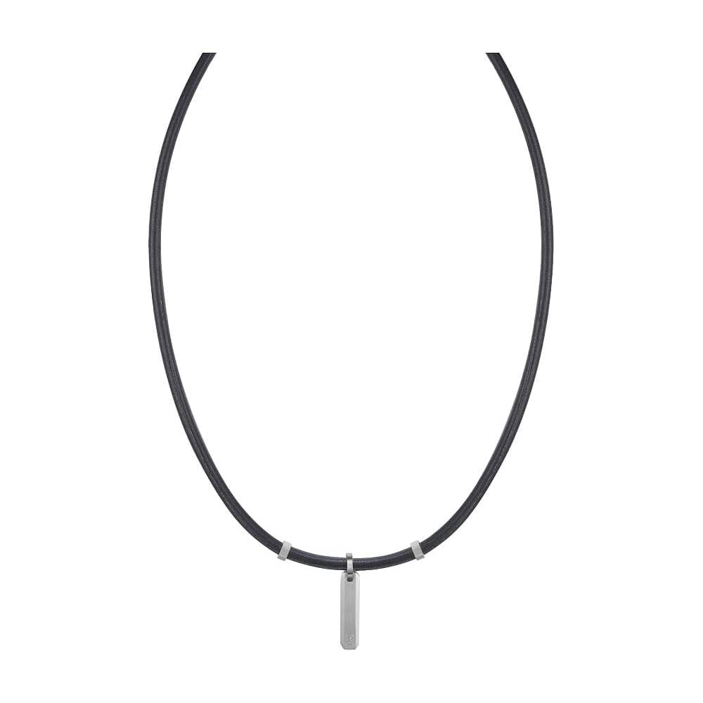 Cadena De Hombre Cat J005n10112 Plateado-negro image number 0.0