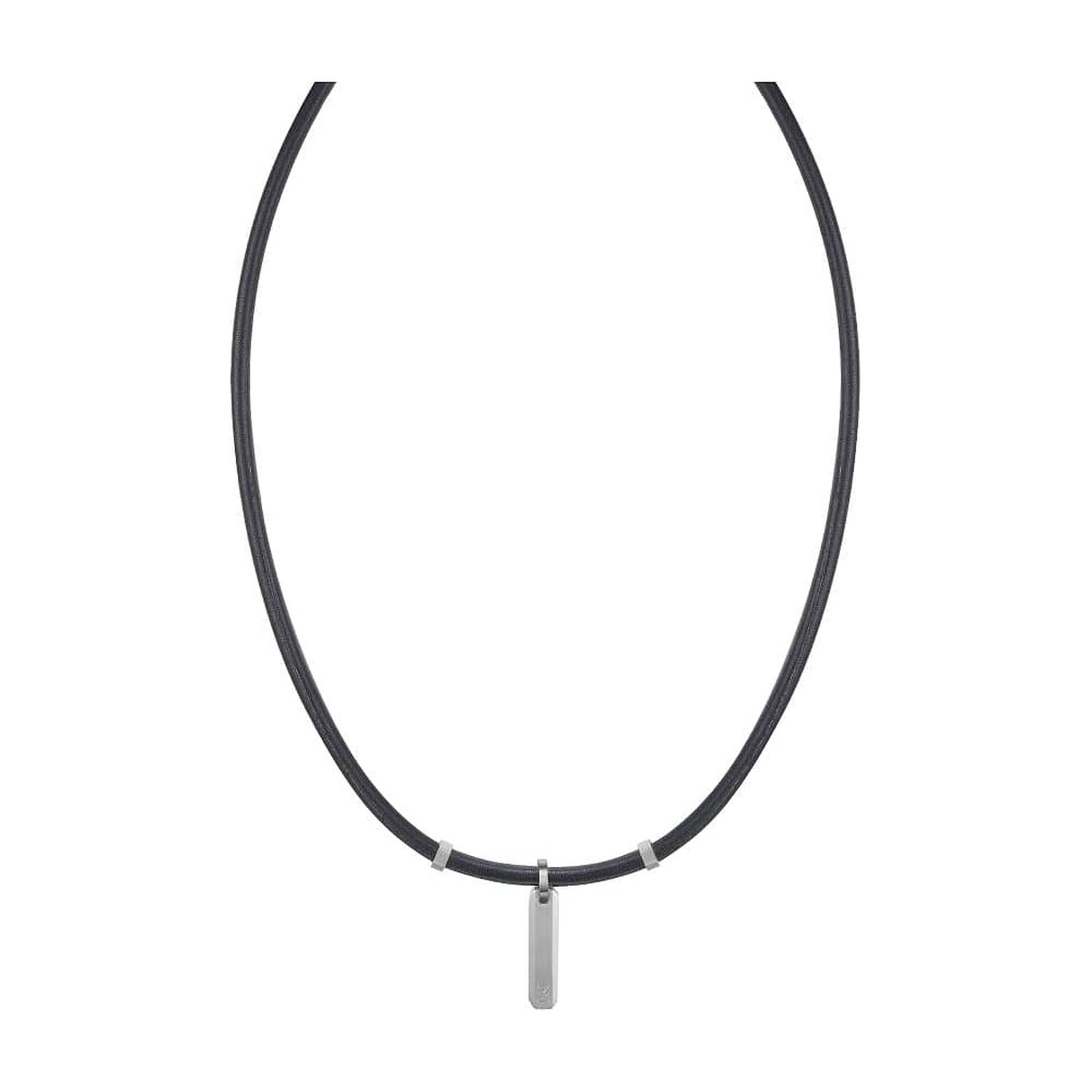 Cadena De Hombre Cat J005n10112 Plateado-negro image number 0.0