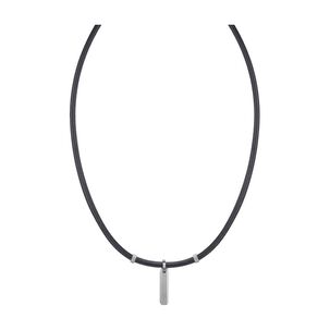 Cadena De Hombre Cat J005n10112 Plateado-negro