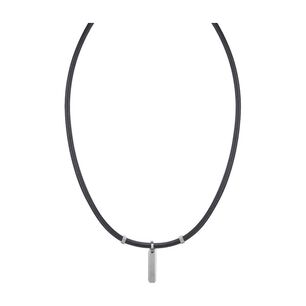 Cadena De Hombre Cat J005n10112 Plateado-negro