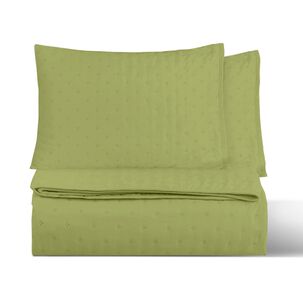 Cubrecama Quilt Reversible Queen 220 X 240 Cm Color Oliva Delux Collection Martin&eacute;