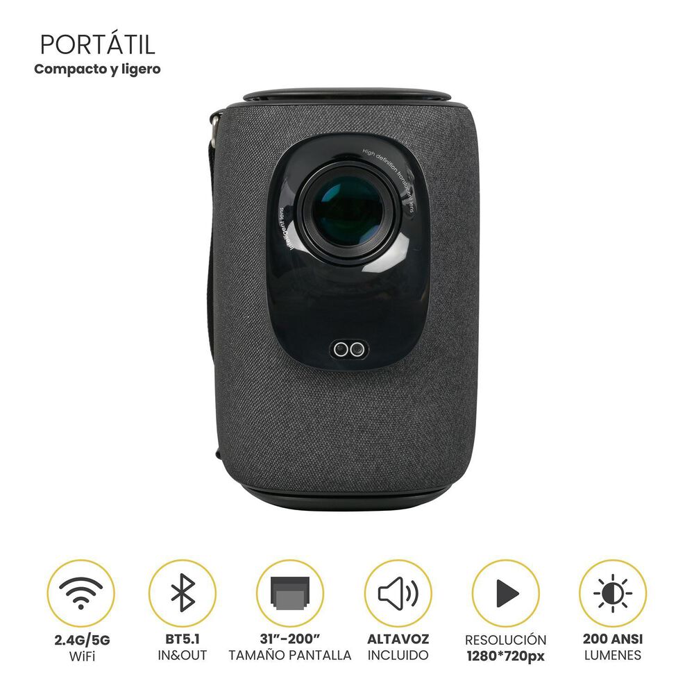 Proyector Portatil Smart Nova 9000lm Wifi Bt Android Levo image number 1.0