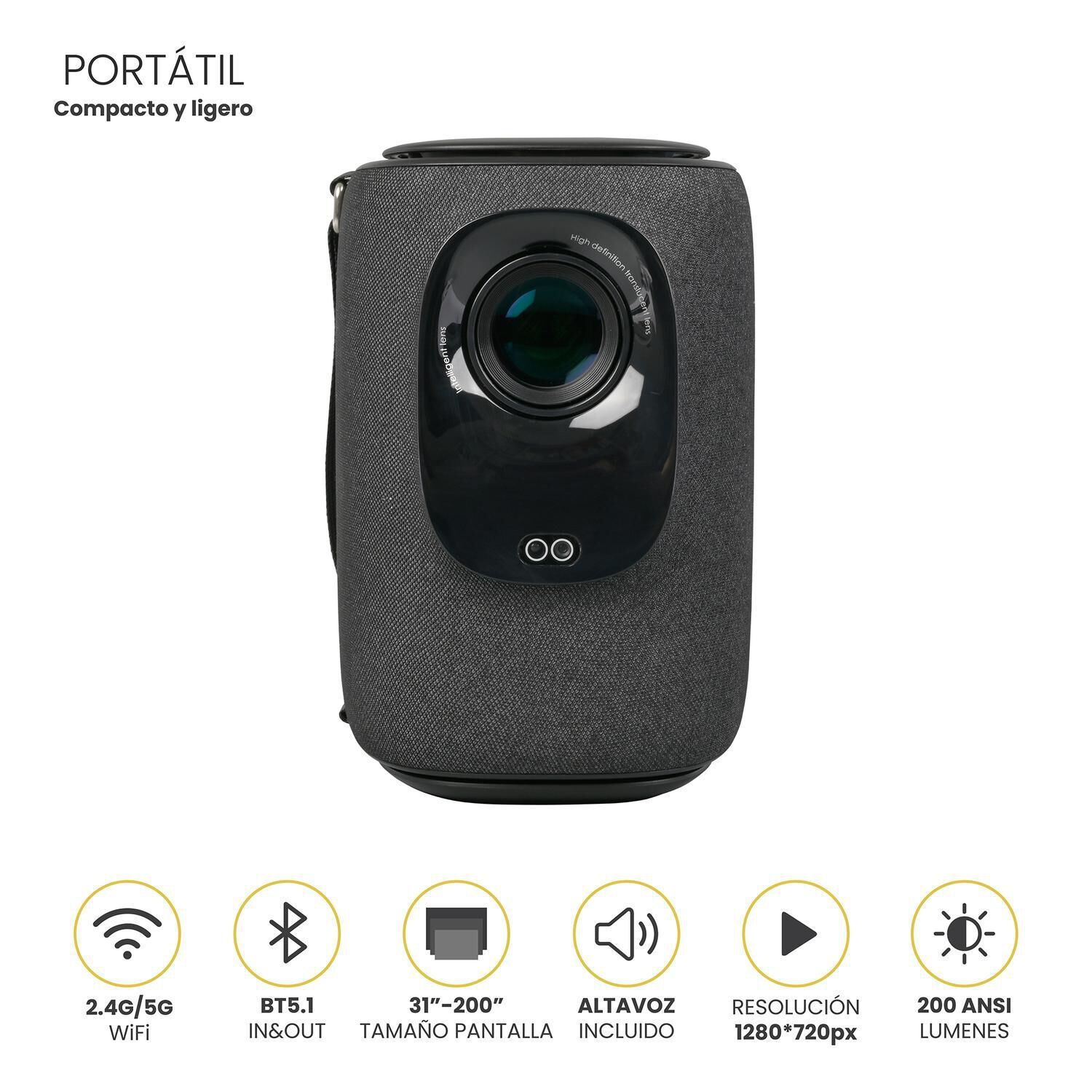 Proyector Portatil Smart Nova 9000lm Wifi Bt Android Levo image number 1.0