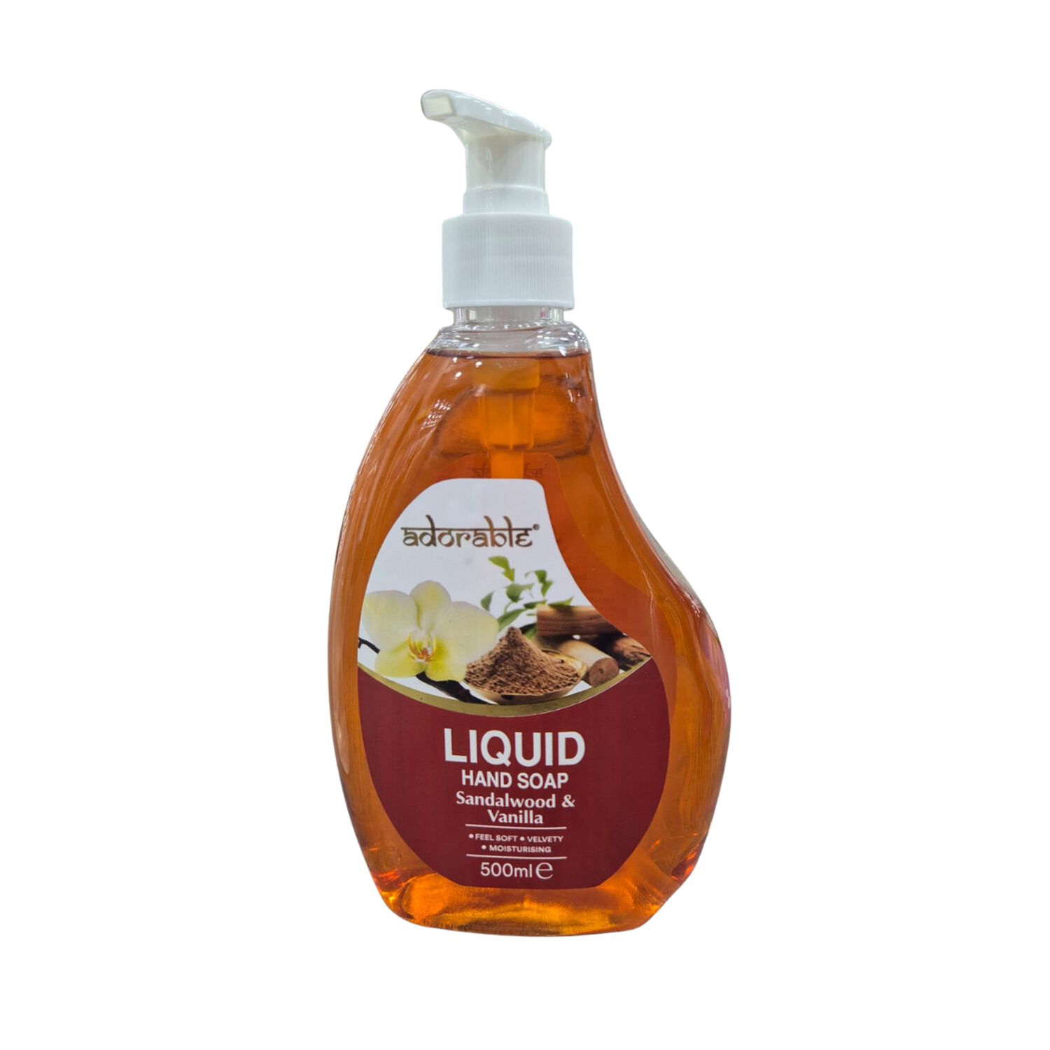 Adorable Jab&oacute;n Liquido Para Manos Sandalo & Vainilla 500ml image number 0.0