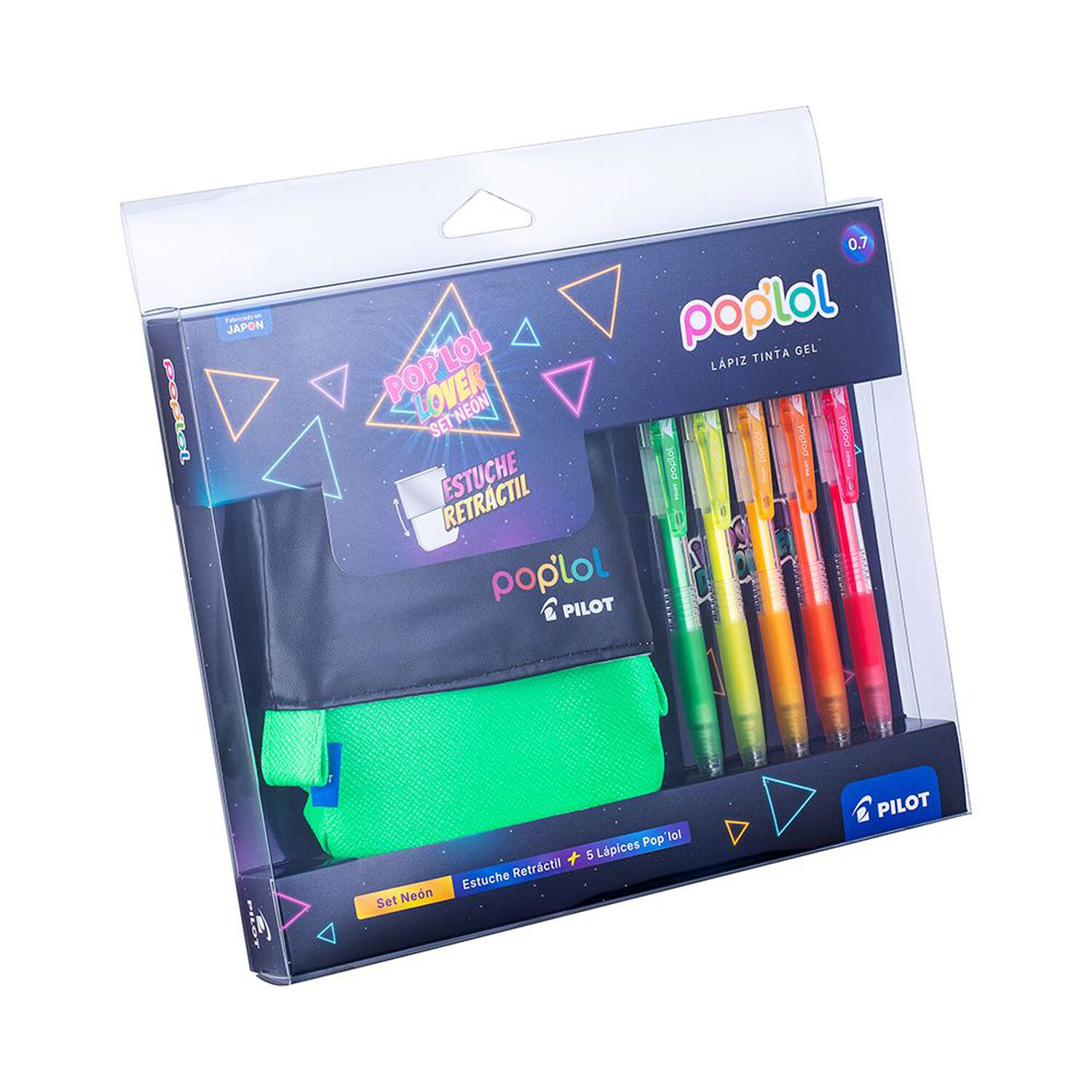 Set L&aacute;piz Gel Poplol 0.7 5u C/estuche Verde Pilot image number 0.0