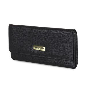 2 Billeteras De Mujer Fidelia Negra Y Gris Kenneth Cole
