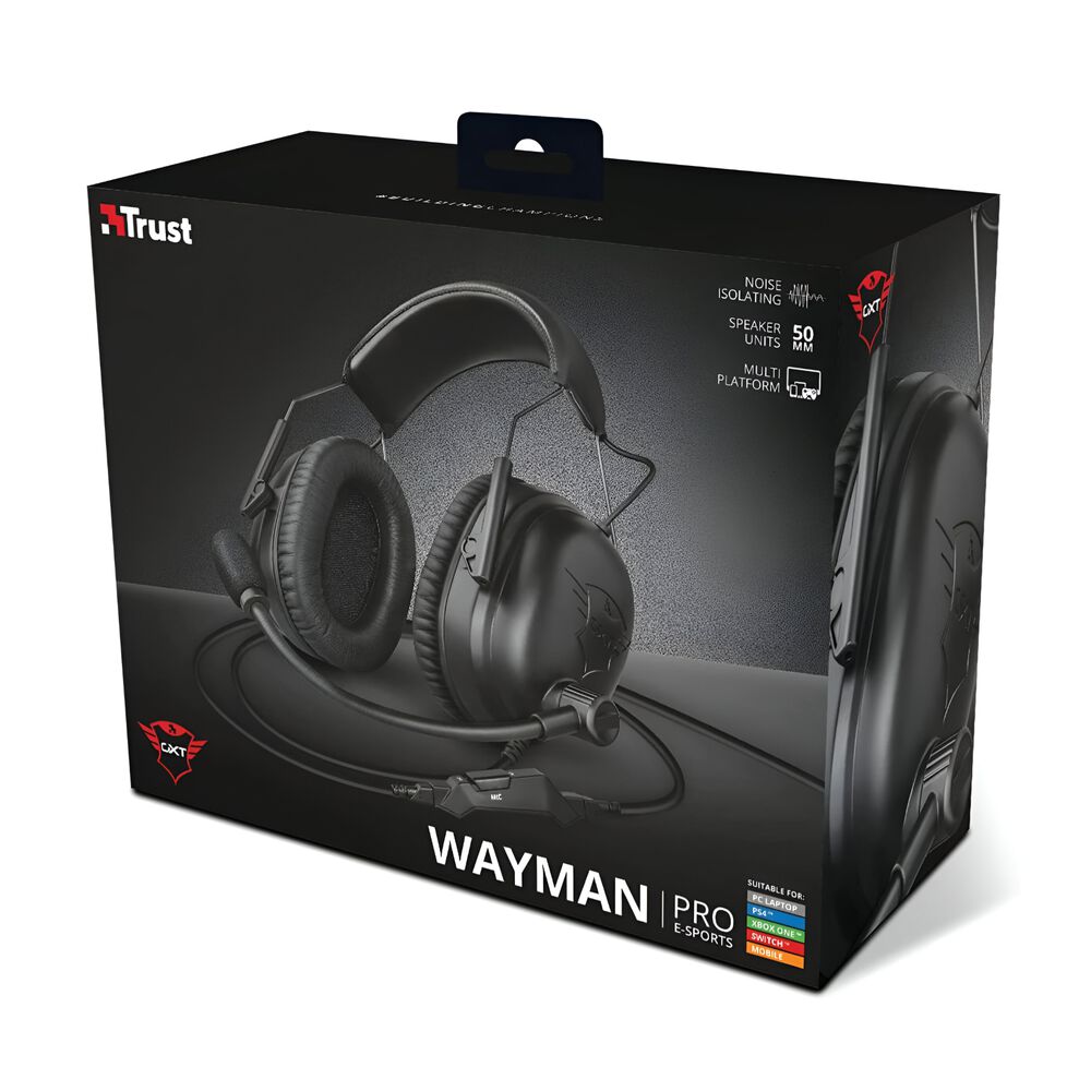 Audifono Gamer Trust Wayman Gxt 444 E-sport Deluxe Line image number 1.0