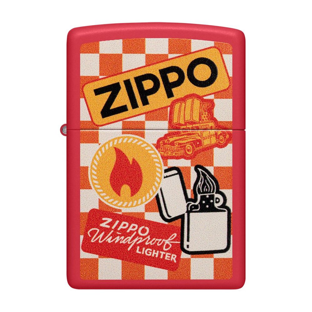 Encendedor Zippo Retro Zippo Design Rojo Zp48998 image number 0.0