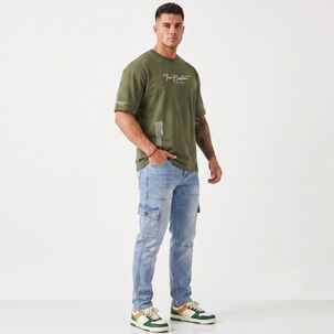 Pantalon Jeans Cargo Hombre Mosaico