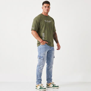 Pantalon Jeans Cargo Hombre Mosaico