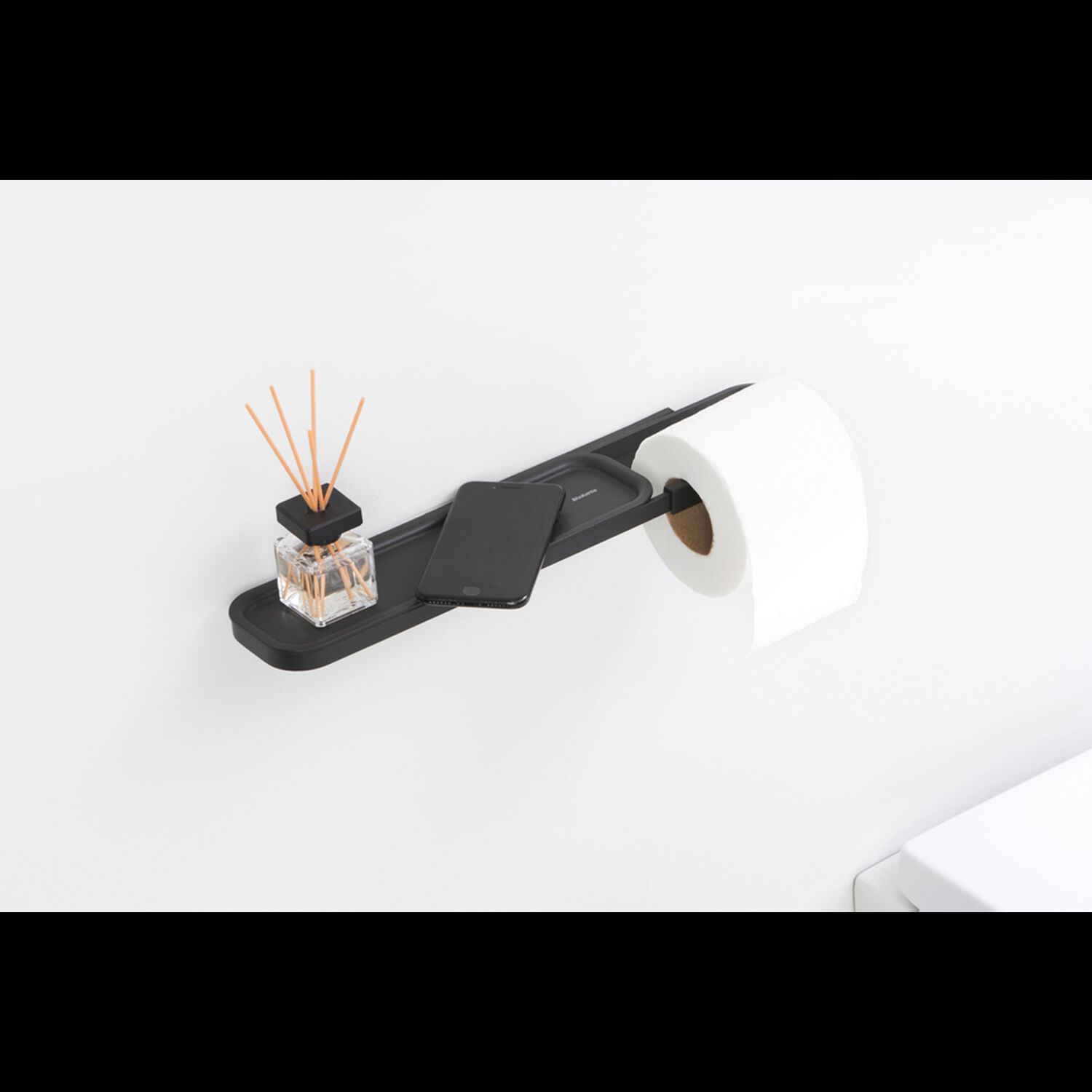 Porta Rollos Con Estante Mindset Mineral Infinite Grey image number 3.0