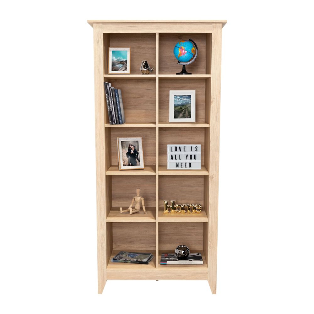 Librero 8 Estantes Fm-001c Caf&eacute; Claro image number 2.0