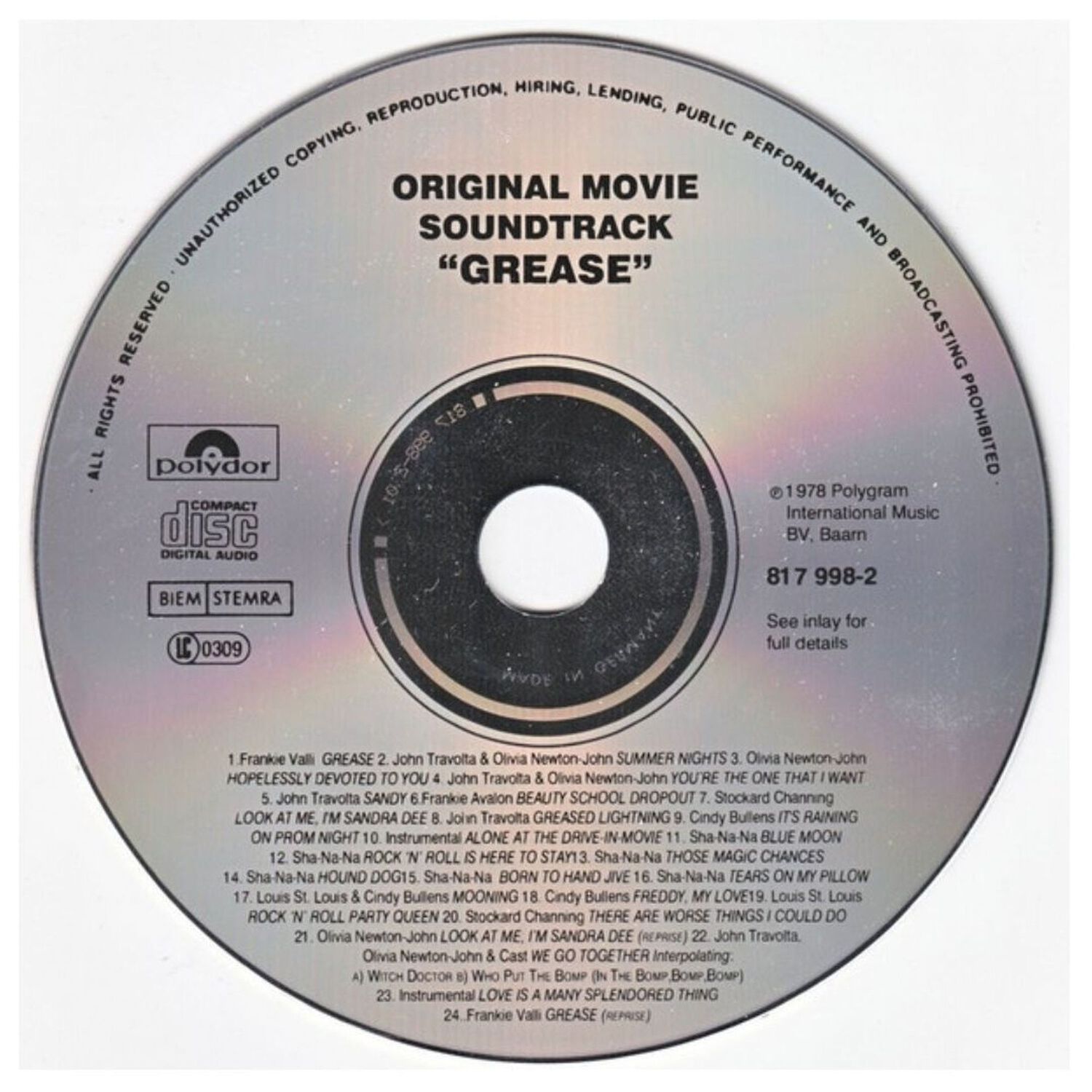 Grease - Soundtrack | Cd image number 3.0