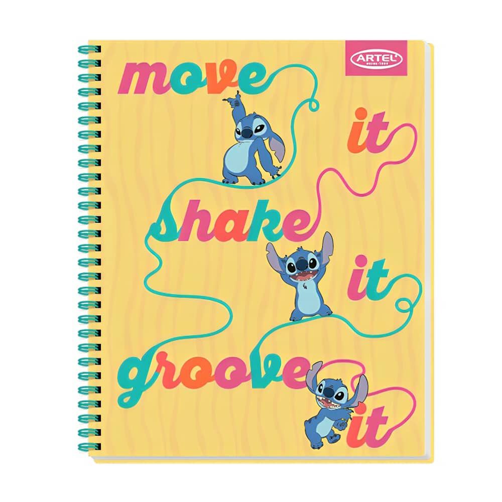 Pack 10pcs Cuadernos Univ 100hj Stitch Disco Artel 0389 image number 2.0